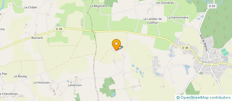 localisation de l'entreprise DIAG LES VALLONS DE VILAINE à BAULON