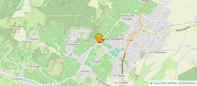 localisation de l'entreprise DIAG' MS EXPERTISE  GIVRY