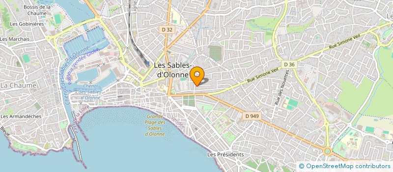 localisation de l'entreprise DIAG OLONNE à LES SABLES D'OLONNE