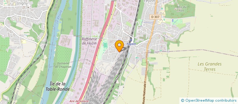 localisation de l'entreprise DIAG PERF69  FEYZIN