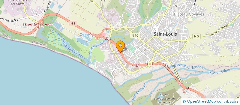 localisation de l'entreprise DIAG PROG SERVICE à SAINT-LOUIS