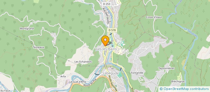 localisation de l'entreprise DIAG RENOV' à VALS-LES-BAINS