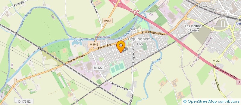 localisation de l'entreprise DIAG SECURE  ERQUINGHEM-LYS