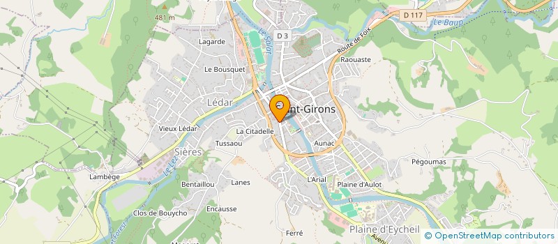 localisation de l'entreprise DIAG SET à SAINT-GIRONS