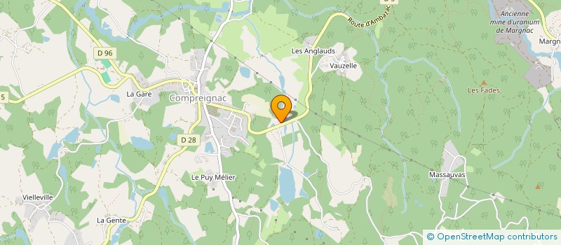 localisation de l'entreprise DIAGAUDIT IMMO à COMPREIGNAC