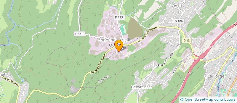 localisation de l'entreprise DIAGAUTO 01 à OYONNAX