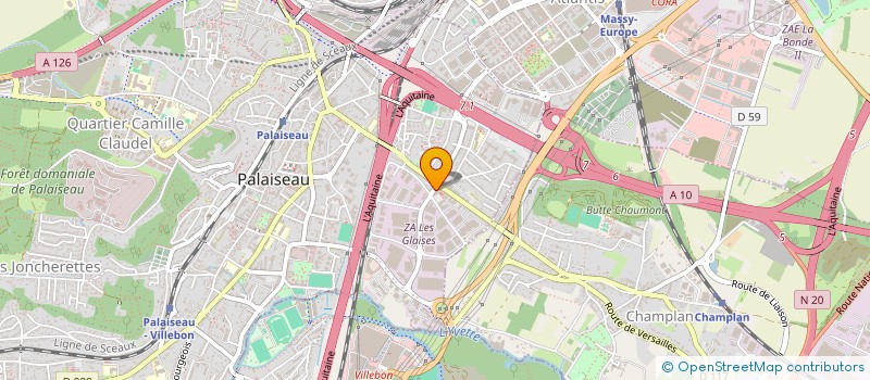 localisation de l'entreprise DIAGAUTO91 à PALAISEAU
