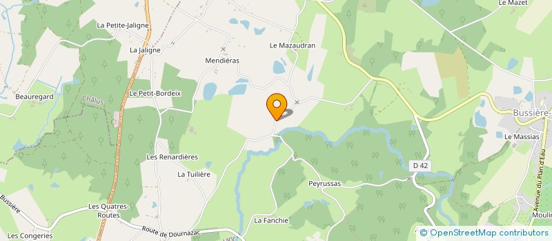 localisation de l'entreprise DIAGHOME SUD à BUSSIERE-GALANT