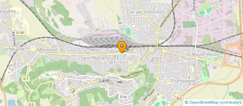 localisation de l'entreprise DIAGN'OFFICE à LAON