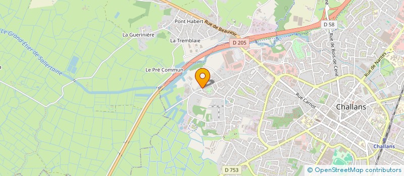 localisation de l'entreprise DIAGNOCEAN à CHALLANS