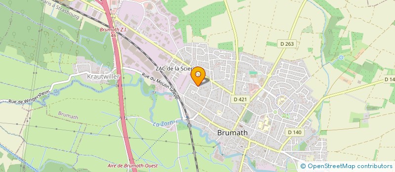 localisation de l'entreprise DIAGNOS  HAGUENAU