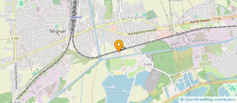 localisation de l'entreprise DIAGNOSTIC AISNE  TERGNIER