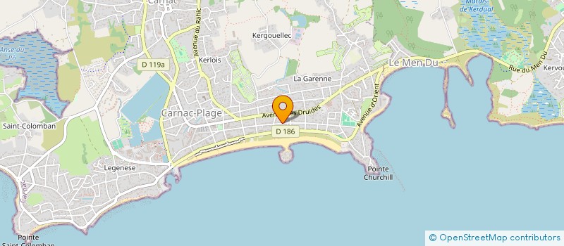 localisation de l'entreprise DIAGNOSTIC AMIANTE PLOMB à CARNAC