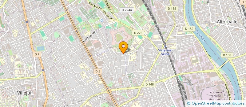 localisation de l'entreprise DIAGNOSTIC DE FRANCE à VITRY-SUR-SEINE