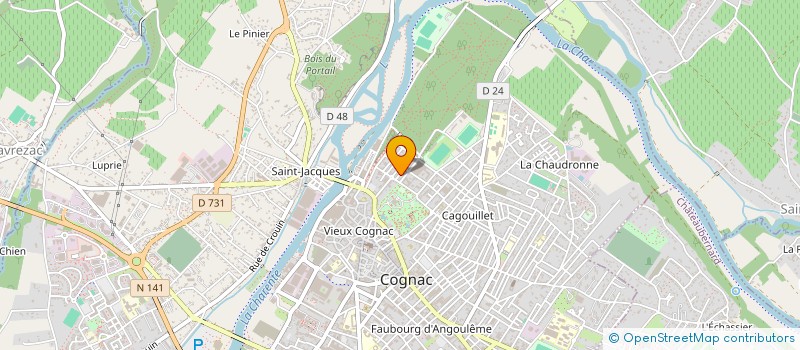 localisation de l'entreprise DIAGNOSTIC DES CHARENTES à COGNAC