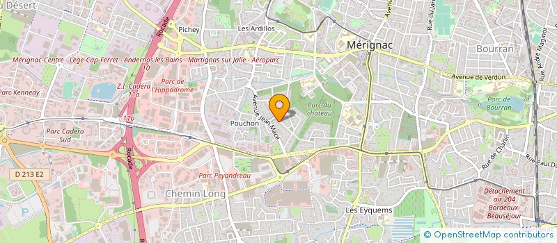 localisation de l'entreprise DIAGNOSTIC DEVELOPPEMENT FORMATION  MERIGNAC