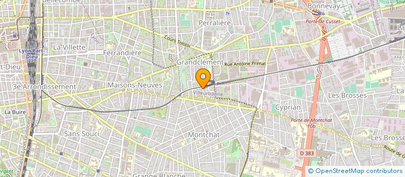 localisation de l'entreprise DIAGNOSTIC ENERGETIQUE DE FRANCE à VILLEURBANNE