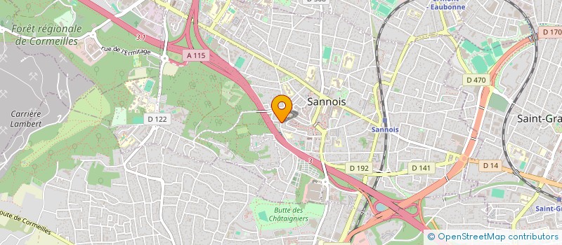 localisation de l'entreprise DIAGNOSTIC EQUIPEMENT MEDICAL RADIOLOGIE à SANNOIS