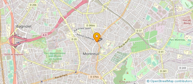 localisation de l'entreprise DIAGNOSTIC ET PROTECTION DE L HABITAT FRANCAIS à MONTREUIL