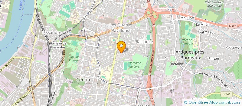 localisation de l'entreprise DIAGNOSTIC GENERAL HABITAT  CENON