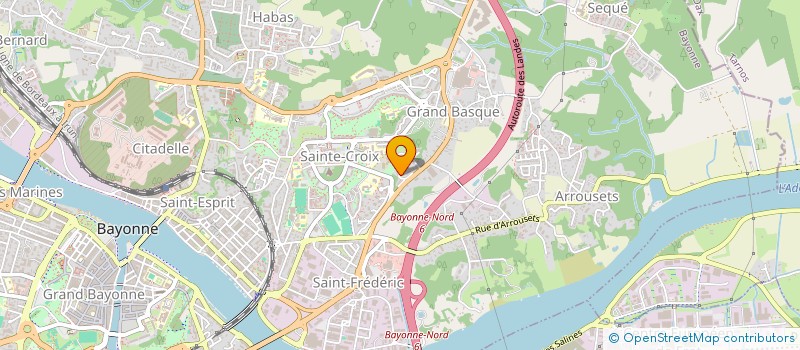 localisation de l'entreprise DIAGNOSTIC IMMO 3 H à BAYONNE