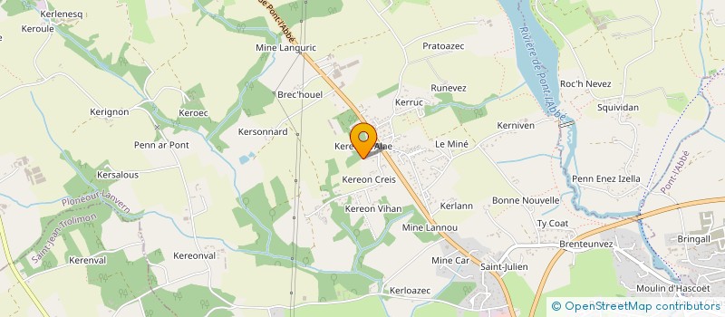 localisation de l'entreprise DIAGNOSTIC IMMOBILIER DE L'ODET  PONT-L'ABBE