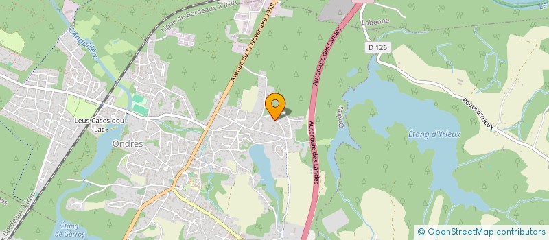 localisation de l'entreprise DIAGNOSTIC IMMOBILIER EXPERTISE JEAN PAUL BROUSTAUT  ONDRES