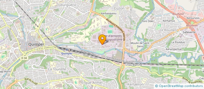 localisation de l'entreprise DIAGNOSTIC IMMOBILIER QUIMPER à QUIMPER