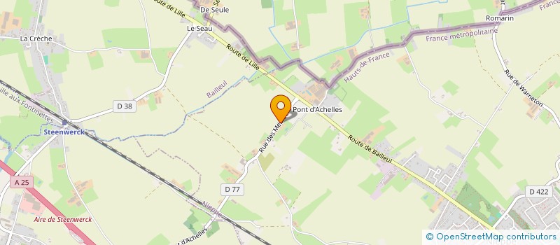 localisation de l'entreprise DIAGNOSTIC INSPECTION ENVIRONNE SERVICE  NIEPPE