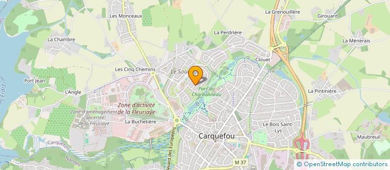 localisation de l'entreprise DIAGNOSTIC PATRIMOINE à CARQUEFOU