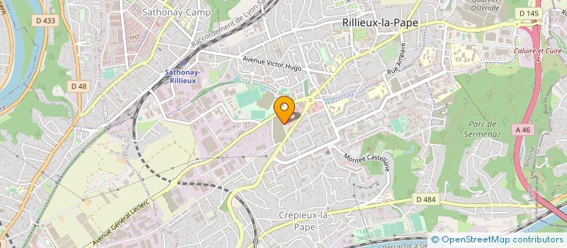 localisation de l'entreprise DIAGNOSTIC STRUCTURE LYONNAIS à RILLIEUX LA PAPE