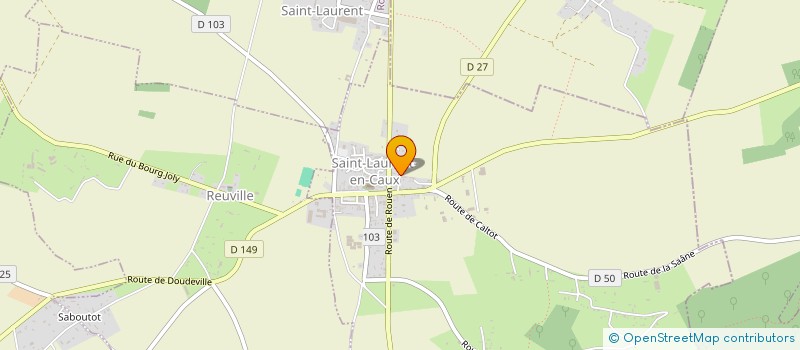 localisation de l'entreprise DIAGNOSTIC TECHNIQUE HABITAT 76  SAINT-LAURENT-EN-CAUX