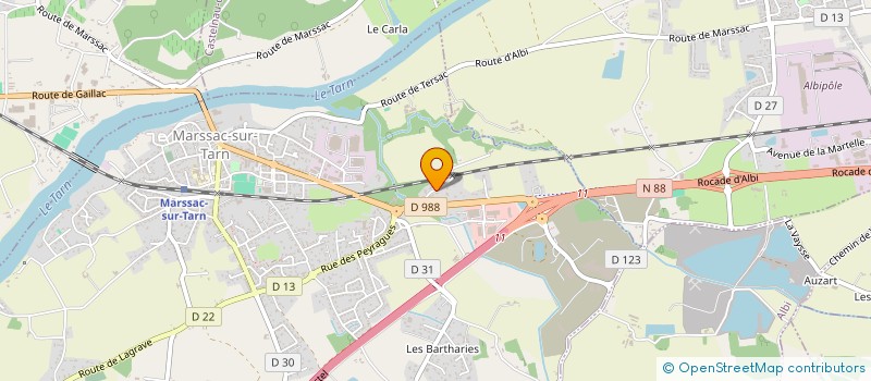 localisation de l'entreprise DIAGNOSTICS AUDIT CONTROLE IMMOBILIER à MARSSAC-SUR-TARN