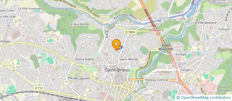 localisation de l'entreprise DIAGNOSTICS DE LA BAIE à SAINT-BRIEUC