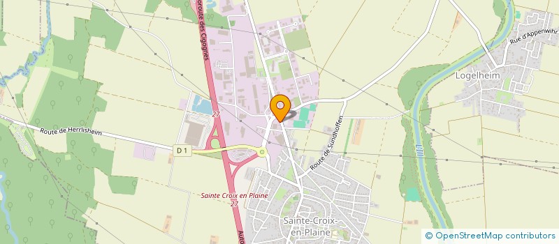 localisation de l'entreprise DIAGNOSTICS DE LA PLAINE  SAINTE-CROIX-EN-PLAINE