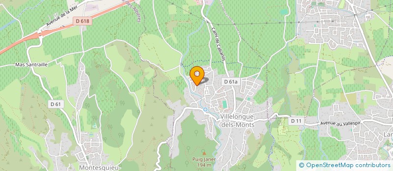 localisation de l'entreprise DIAGNOSTICS DES ALBERES  VILLELONGUE-DELS-MONTS