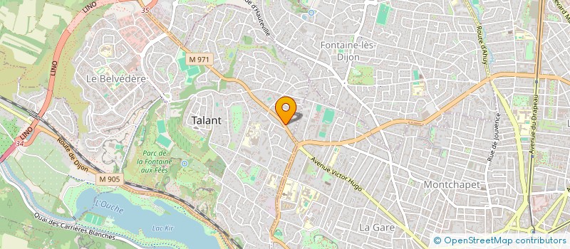 localisation de l'entreprise DIAGNOSTICS DES DUCS  TALANT