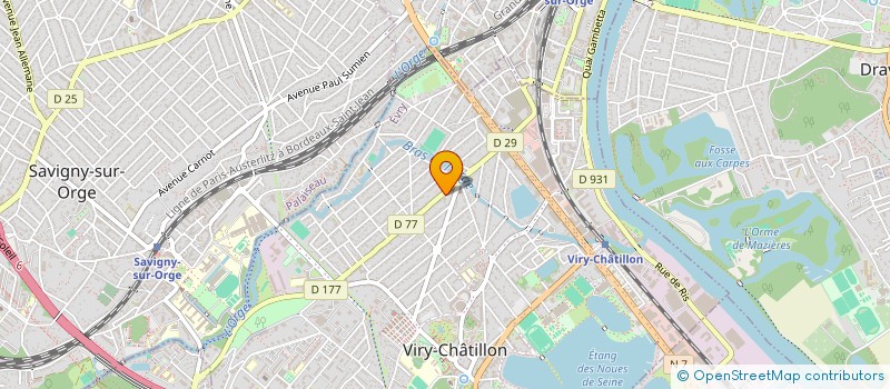 localisation de l'entreprise DIAGNOSTICS ENERGIE ENVIRONNEMENT à VIRY-CHATILLON