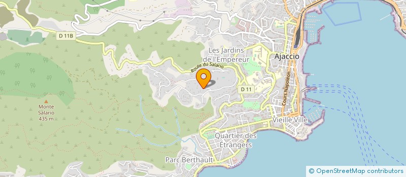 localisation de l'entreprise DIAGNOSTICS ET EXPERTISES IMMOBILIERES CORSE  AJACCIO
