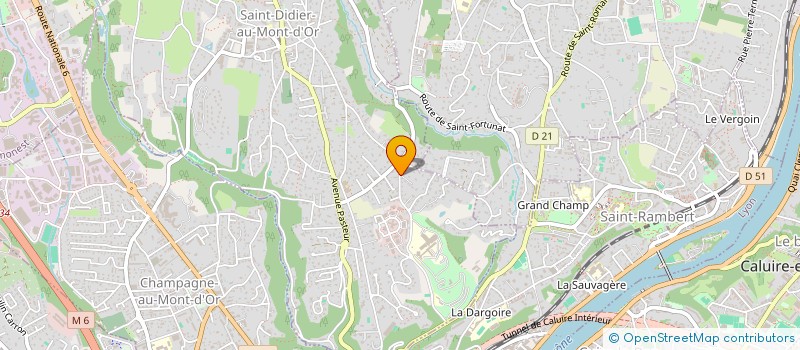localisation de l'entreprise DIAGNOSTICS ETUDES ET CONSEILS à SAINT-DIDIER-AU-MONT-D'OR