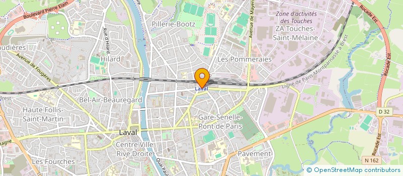 localisation de l'entreprise DIAGNOSTICS FRANCE B.E. à LAVAL