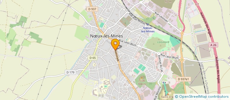 localisation de l'entreprise DIAGNOSTICS HABITATIONS ET BATIMENTS  NUX-LES-MINES