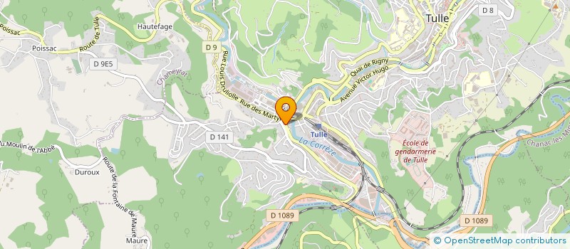 localisation de l'entreprise DIAGNOSTICS IMMOBILIERS SERVICES  TULLE