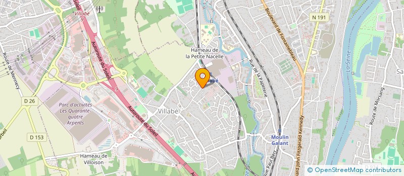 localisation de l'entreprise DIAGNOSTICS SERVICE CONSEIL  VILLABE