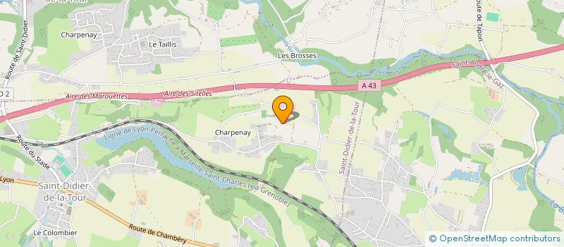 localisation de l'entreprise DIAGNOSTICS STRUCTURES MATERIAUX  SAINT-DIDIER-DE-LA-TOUR