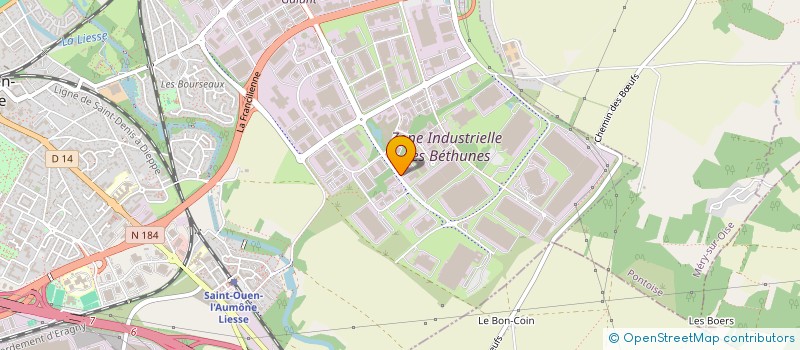 localisation de l'entreprise DIAGNOSTICS TECHNIQUES ETUDES DE STRUCTURE MAITRISE D'OEUVRE à SAINT-OUEN-L'AUMONE