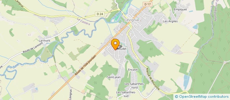 localisation de l'entreprise DIAGNOSTICS TECHNIQUES IMMOBILIERS OCCITANS  LEVIGNAC