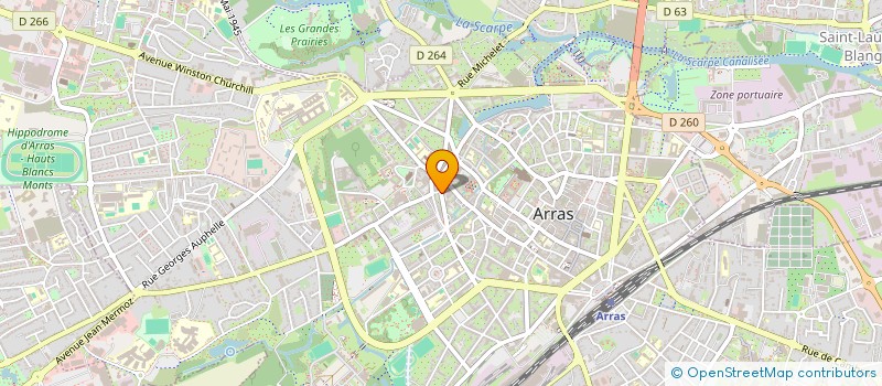 localisation de l'entreprise DIAGNOSTIQUES HABITATS à ARRAS