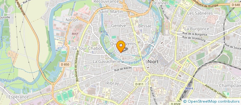 localisation de l'entreprise DIAGOME à NIORT