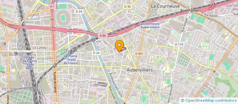 localisation de l'entreprise DIAGONAL  AUBERVILLIERS